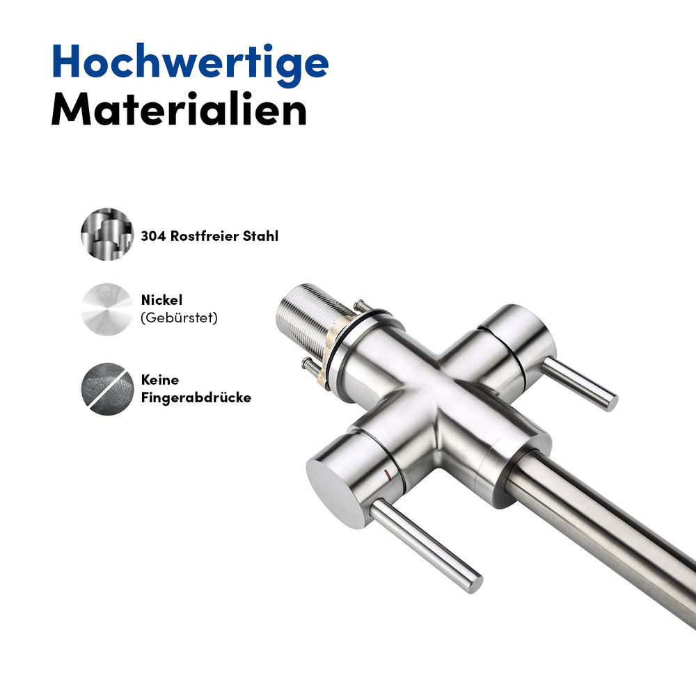 Aquatime-Umkehrosmoseanlage-Anlage + 3-WEGE WASSERHAHN