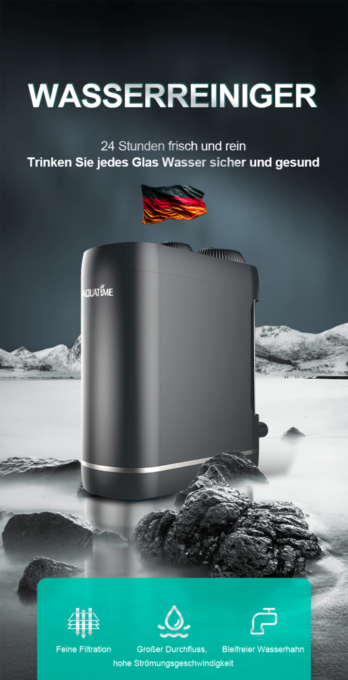 Umkehrosmoseanlage 1,6L pro Min. Wasserfilter 4000 L Kapazität | TDS-Detektion