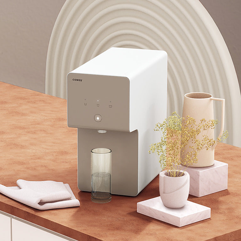 COWAY P-6320R CINNAMON Osmoseanlage in Beige