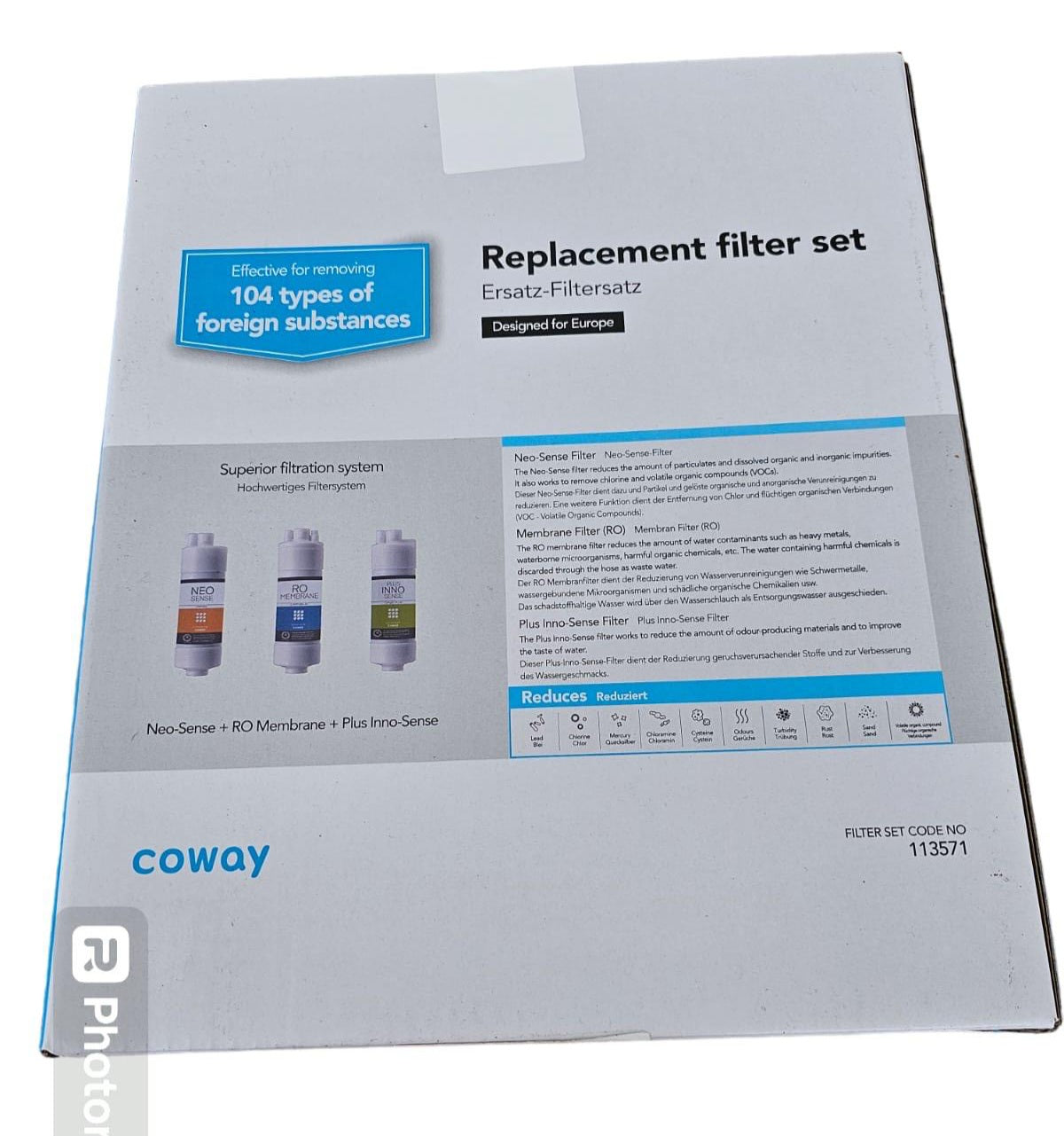 Filtersatz Membrane für Coway CHP-06DL, P-07CL, CHP-250L , P-220L P-08L